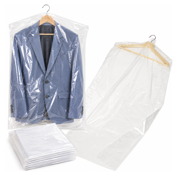 Clear LDPE Polythene Garment Clothes Covers