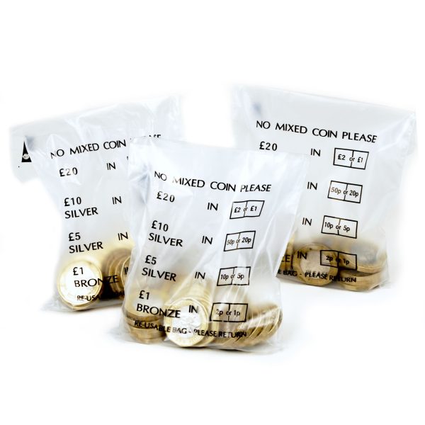 Multi denominational Coin / Money Bags - UK