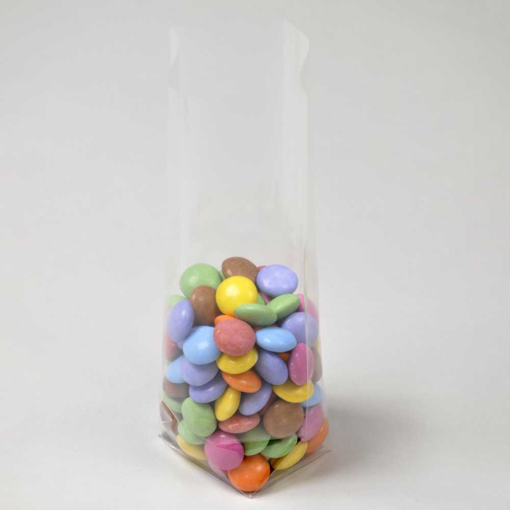 Block / Cross Bottom Cellophane Sweet Bags – With Silver Card Base - Image 5