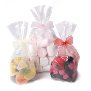 Block / Cross Bottom Cellophane Sweet Bags – Without Card Base