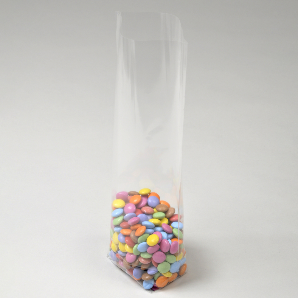 Block / Cross Bottom Cellophane Sweet Bags – With Silver Card Base - Image 3