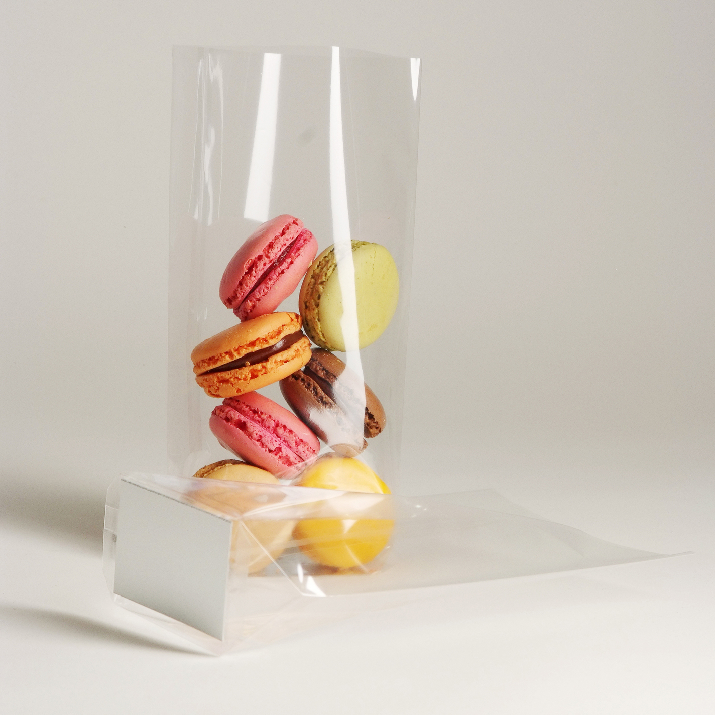 Block / Cross Bottom Cellophane Sweet Bags – With Silver Card Base - Image 2